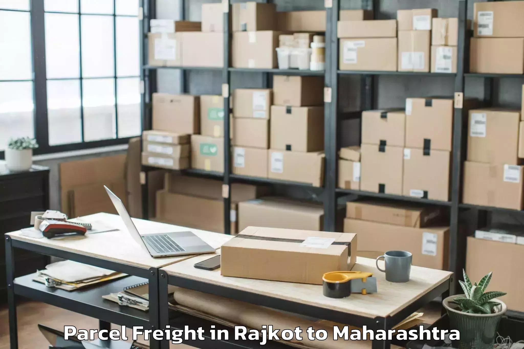 Leading Rajkot to Ghugus Parcel Freight Provider